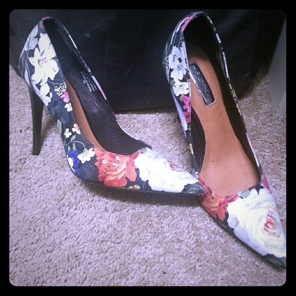 Halogen floral heels